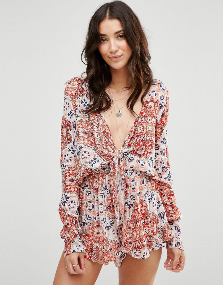Raga Sunset Gold Romper - Multi