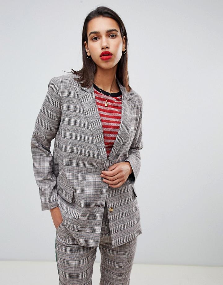 Sofie Schnoor Checked Blazer - Gray