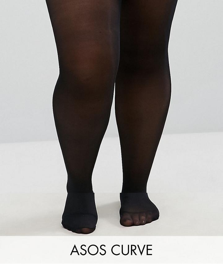 Asos Curve 2 Pack 50 Denier Tights - Black