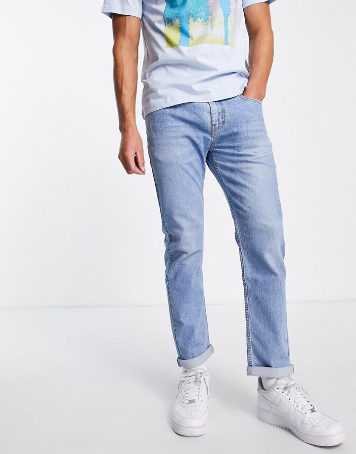 Levi's 502 Taper Hi Ball Jeans In Light Wash Blue