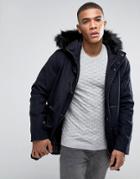 D-struct Wool Duffle Parka - Navy