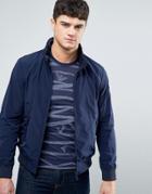 Armani Jeans Nylon Bomber Jacket In Navy - Navy