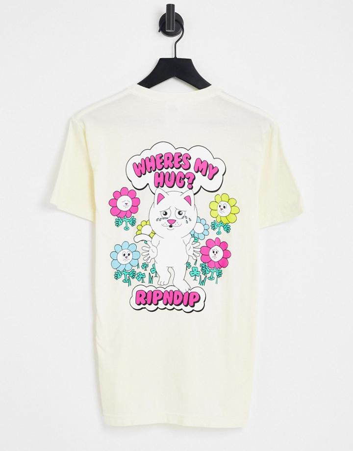 Ripndip Wheres My Hug T-shirt In Beige-neutral