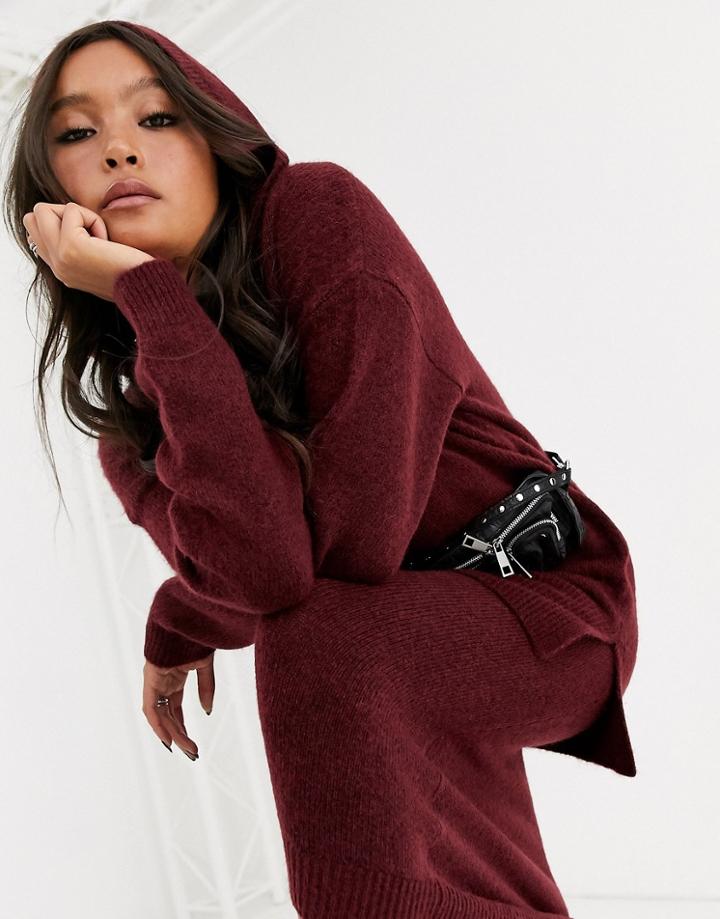 Asos Design Two-piece Hoody In Fluffy Yarn