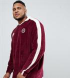 Puma Velvet Long Sleeve Polo - Red