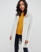 Boss Casual Textured Funnel Neck Coat - Gray