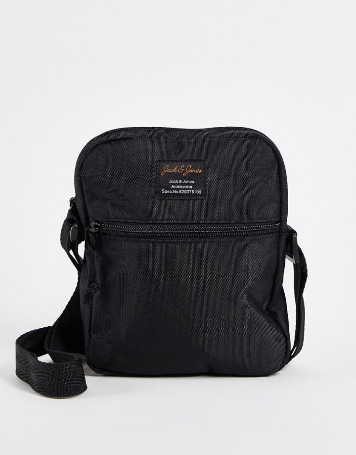 Jack & Jones Flight Bag In Black