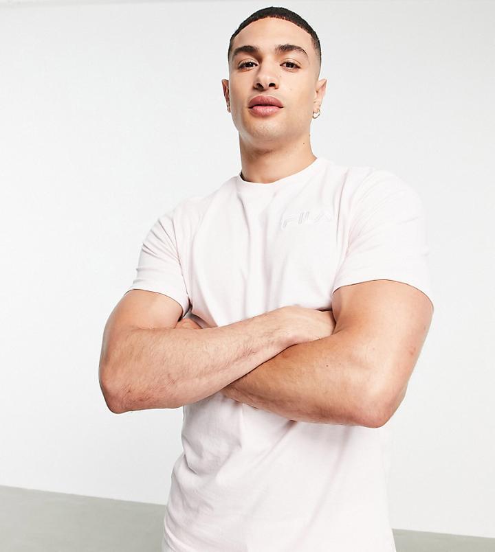 Fila Small Logo T-shirt In Pastel Pink Exclusive To Asos