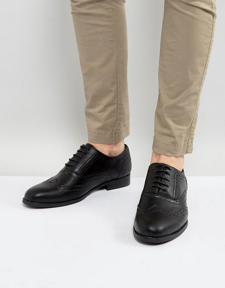 Brave Soul Brogues In Black - Black
