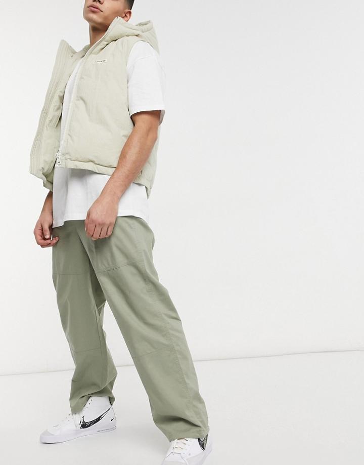 Asos Design Baggy Utility Pants-green