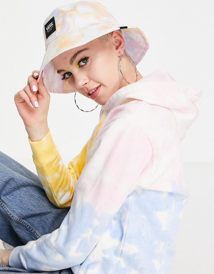 Vans Step Up Bucket Hat In Tie Dye-multi