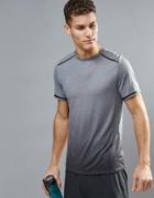 New Look Sport T-shirt With Ombre Space Print In Gray - Gray