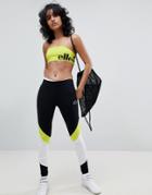 Ellesse Leggings With Contrast Panels - Black