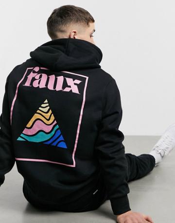 Friend Or Faux Trig Hoodie In Black
