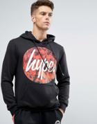 Hype Hoodie With Fire Logo - Black