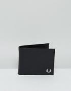 Fred Perry Billfold Wallet In Pique Black - Black