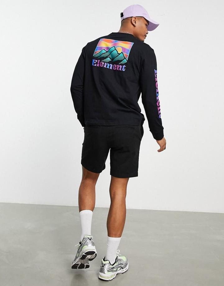 Element Kass Long Sleeve T-shirt In Black