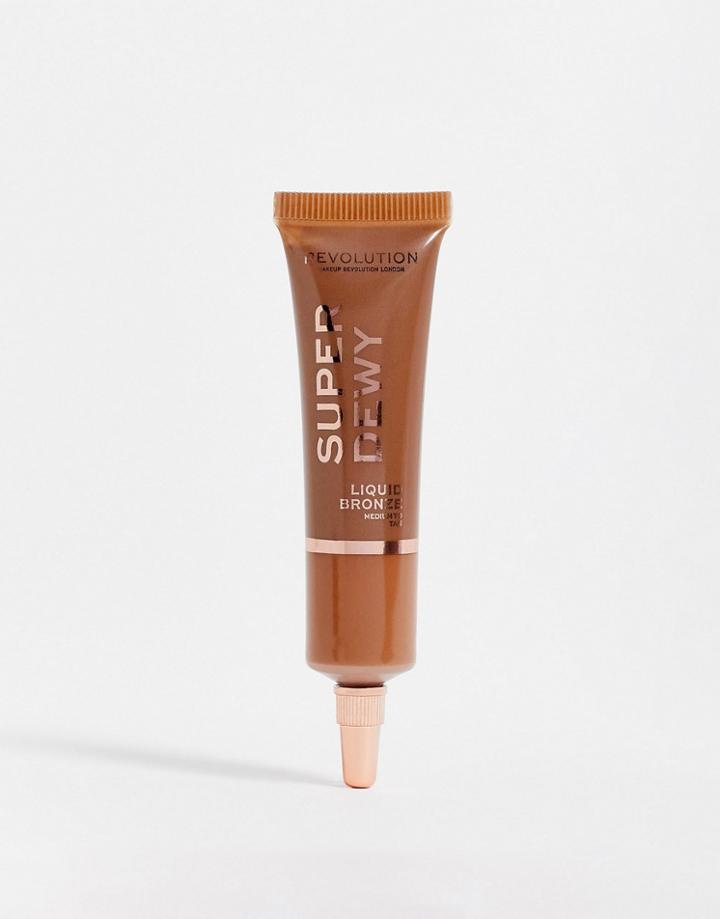 Revolution Superdewy Liquid Bronzer - Medium To Tan-multi