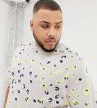 Collusion Plus T-shirt In Bright Leopard Print - Multi