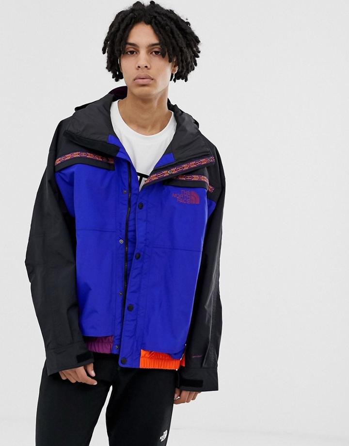 The North Face 92 Retro Rage Rain Jacket In Blue