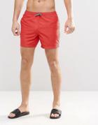 New Look Swim Shorts In Red - Red