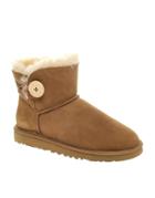 Ugg Mini Bailey Button Boots - Tan