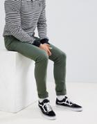 Asos Design Skinny Jeans In Green - Green