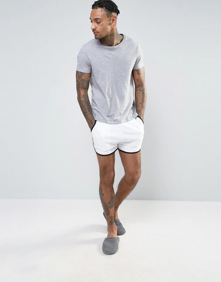 Asos Extreme Runner Short In White - White