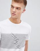 Pretty Green Soundwave Logo T-shirt In White