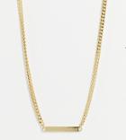 Designb London Necklace With Flat Pendant In Gold