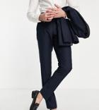 French Connection Tall Slim Fit Dinner Suit Pants-navy