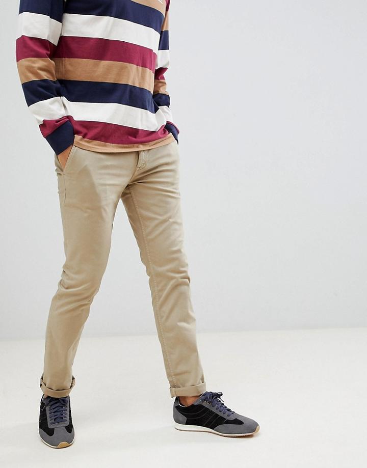 Boss Schino Slim Fit Chino Pants In Beige - Beige
