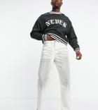 Collusion X014 Baggy Dad Jeans In White Y2k Wash