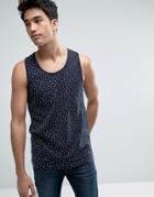 D-struct Dot Print Tank - Navy
