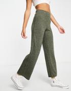 Jdy Knit Pants In Green - Part Of A Set