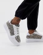 Truffle Collection Sneakers In Snake Mix-multi