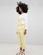 Seeker 5 Pocket Overalls In Organic Hemp Cotton - Yellow