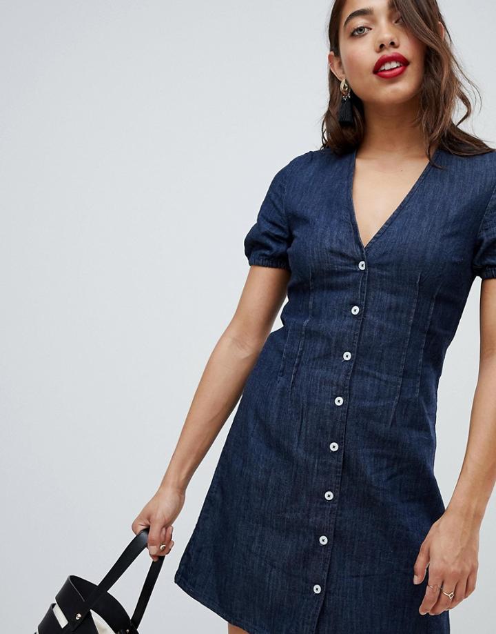 Warehouse Denim Summer Dress - Blue