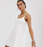 Collusion Mini Cami Dress In White