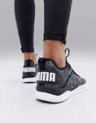 Puma Training Ignite Flash Evoknit Sneakers In Black 190508-02 - Black