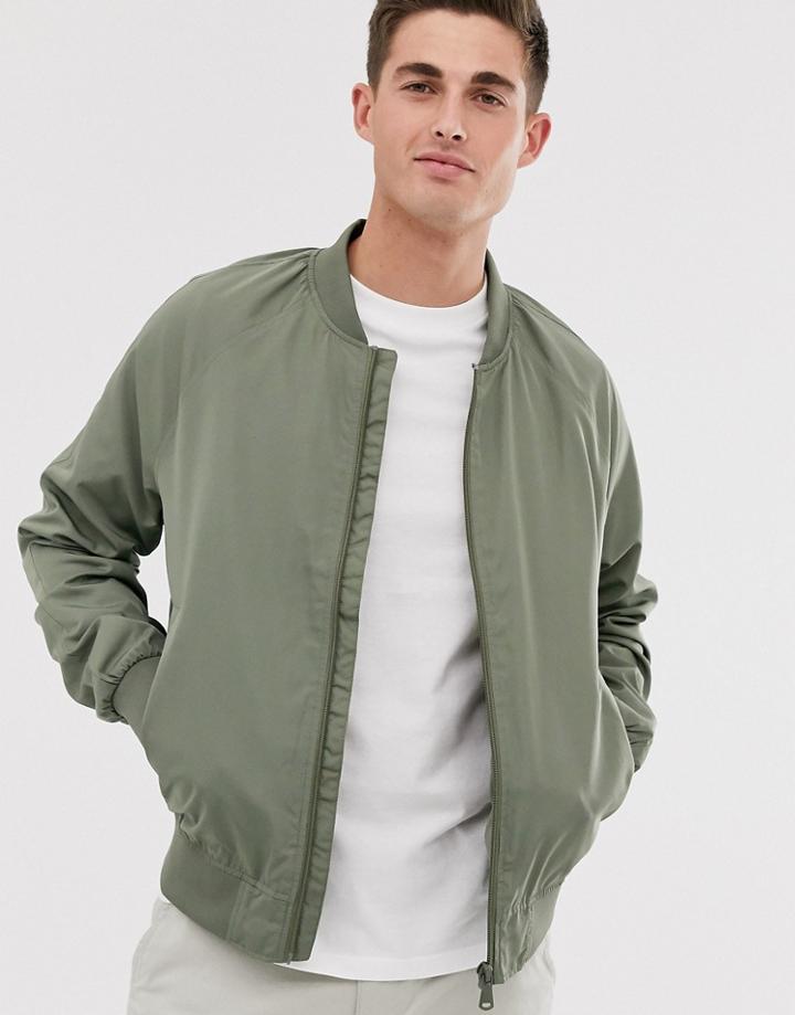 Esprit Khaki Nylon Bomber