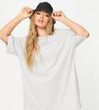 Puma Repeat Cat Logo T-shirt Dress In Gray - Exclusive To Asos-grey