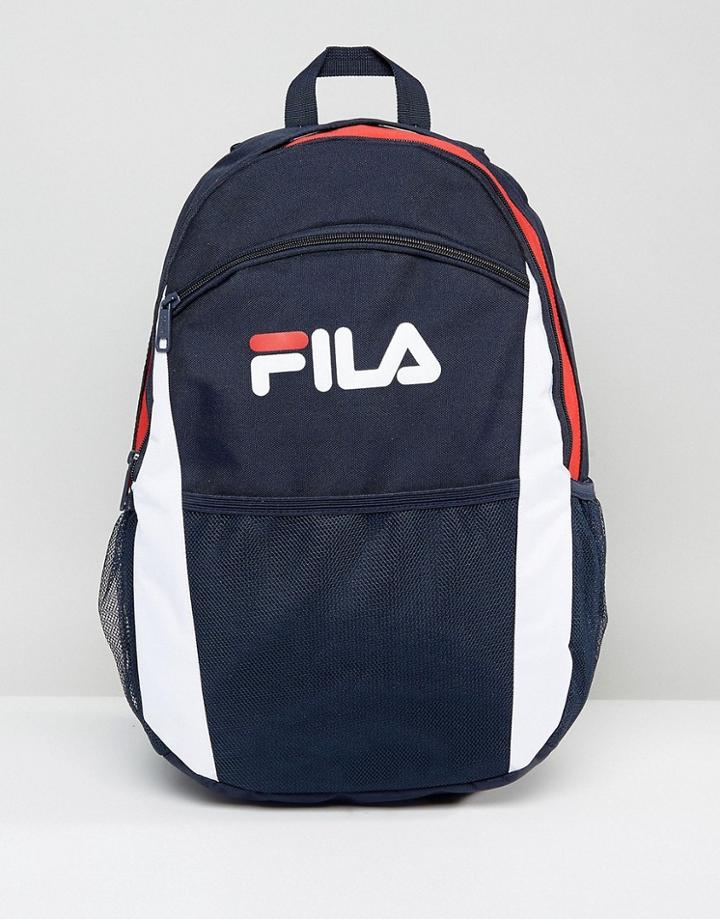 Fila Backpack With Logo - Navy