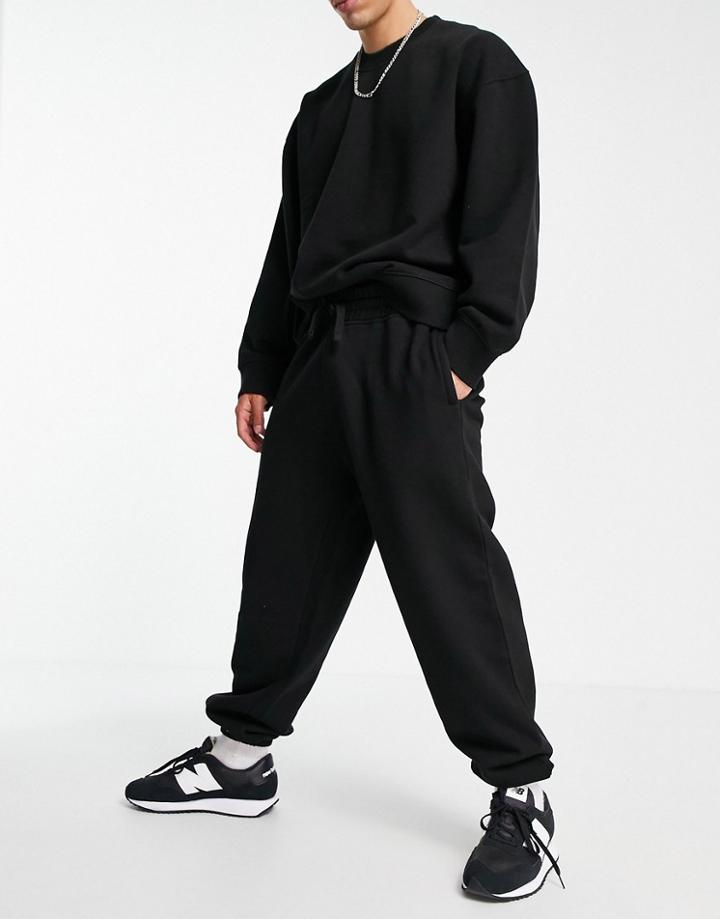 Topman Oversized Sweatpants In Black - Part Of A Set
