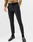 Selected Homme Tuxedo Suit Pants In Slim Fit - Black