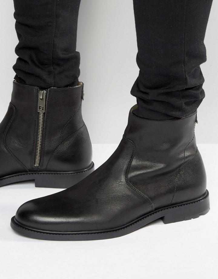 Boss Orange By Hugo Boss Culroot Zip Boots - Black
