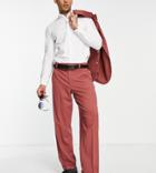 New Look Relaxed Fit Suit Pants In Brown