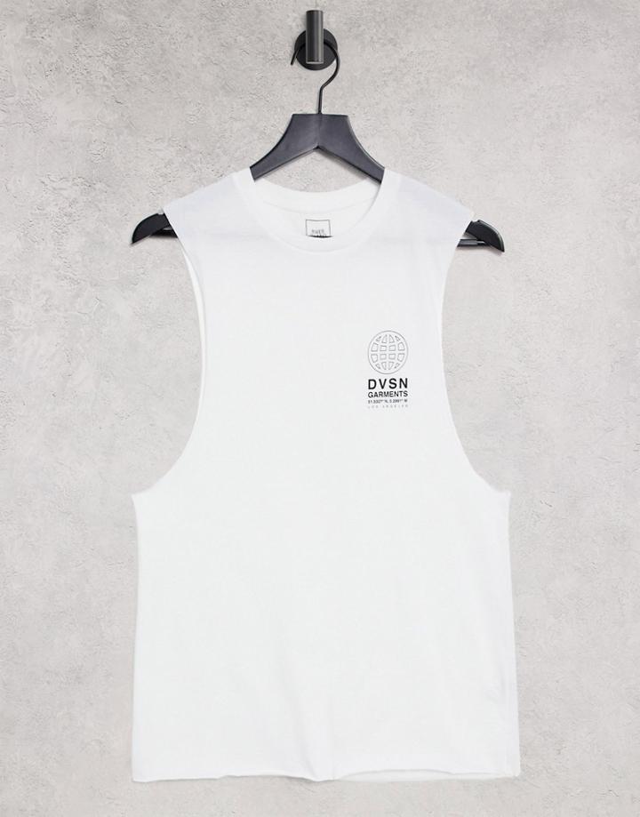 River Island Printed Tank In White