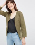 Only Magic 3/4 Belt Blazer - Green