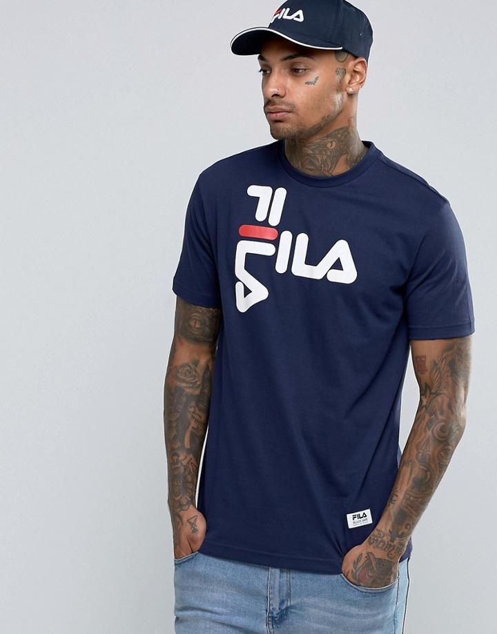 Fila Black Logos T-shirt - Navy